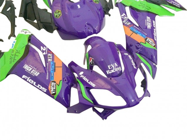 Carénages Moto Aprilia RS125 2006-2011 - Violet Vert Rouge