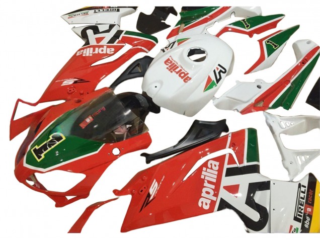 Carénages Moto Aprilia RS125 2006-2011 - Blanc Rouge Vert