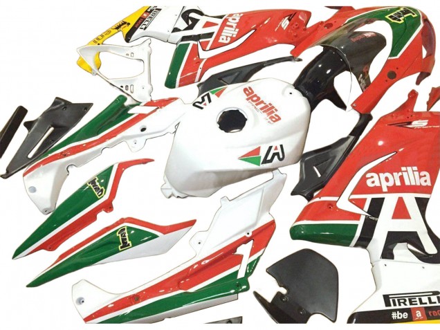 Carénages Moto Aprilia RS125 2006-2011 - Blanc Rouge Vert