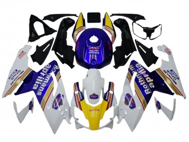 Carénages Moto Aprilia RS125 2006-2011 - Blanc Bleu Jaune Rothmans