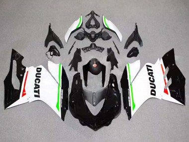 Carénages Moto Ducati 1299 2015-2020 - Blanc Rouge Vert Noir Brillant