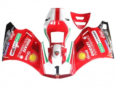 Carénages Moto Ducati 748/916/996/998 1993-2005 - Blanc Rouge Jaune Vert Noir Brillant Performance