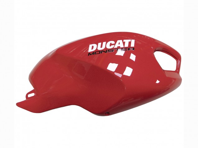Carénages Moto Ducati Monster 696 796 1100 1100S 2008-2012 - Rouge Blanc