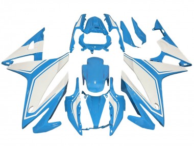 Carénages Moto Honda CBR500R 2016-2018 - Bleu Clair Blanc