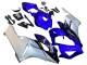 Carénages Moto Honda CBR1000RR 2004-2005 - Argent Bleu Noir Brillant