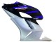 Carénages Moto Honda CBR1000RR 2004-2005 - Argent Bleu Noir Brillant