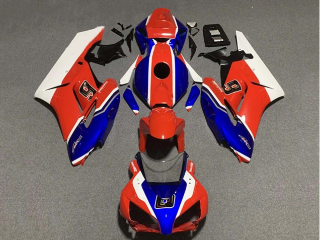 Carénages Moto Honda CBR1000RR 2004-2005 - Blanc Rouge Bleu 6