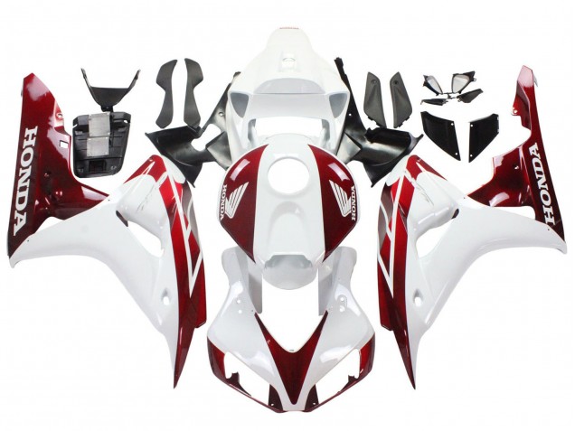 Carénages Moto Honda CBR1000RR 2006-2007 - Blanc Rouge