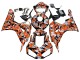 Carénages Moto Honda CBR1000RR 2006-2007 - Noir Orange Argent Camouflage