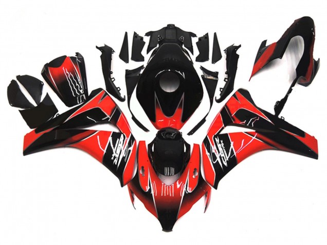Carénage Moto Honda CBR1000RR 2008-2011 - Rouge Noir Brillant