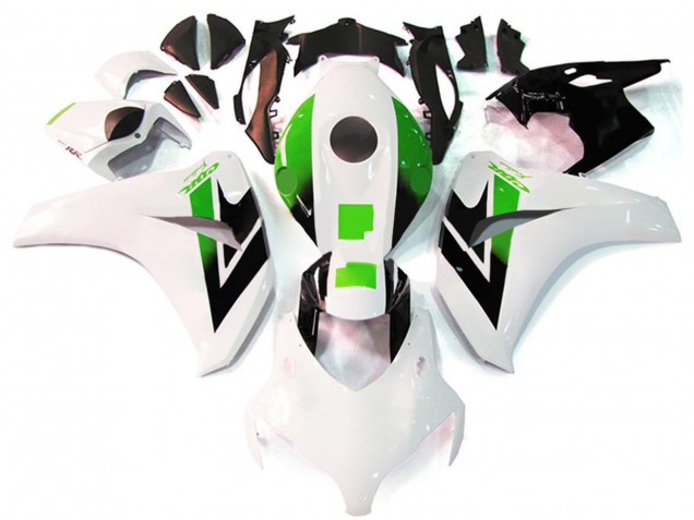 Carénage Moto Honda CBR1000RR 2008-2011 - Blanc Vert Noir Brillant