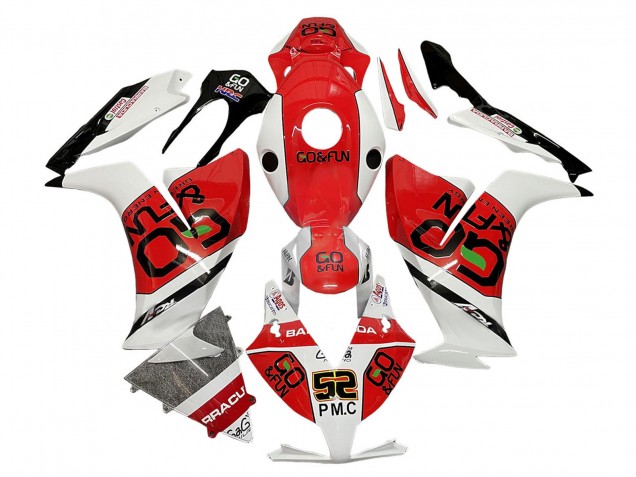 Carénages Moto Honda CBR1000RR 2012-2016 - Blanc Rouge Noir Go Fun