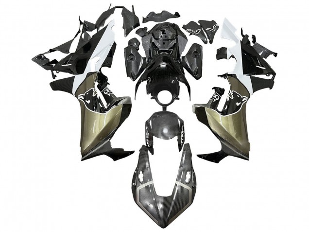 Carénages Moto Honda CBR1000RR 2017-2023 - Gris Blanc Noir Fibre de Carbone