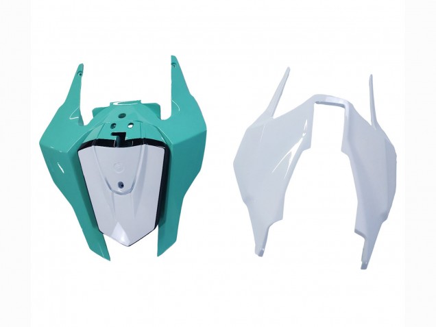 Carénages Moto Honda CBR1000RR 2017-2023 - Blanc Bleu Clair Noir Brillant