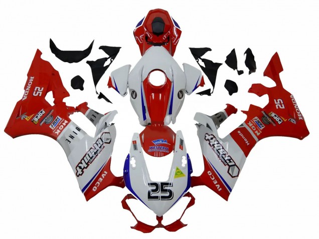 Carénages Moto Honda CBR1000RR 2017-2023 - Blanc Rouge Bleu 25