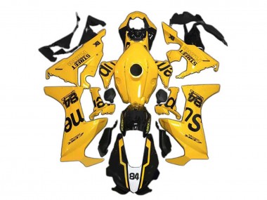 Carénages Moto Honda CBR1000RR 2017-2023 - Jaune Noir Brillant Supreme 84