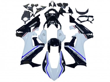 Kits Carénage Moto Honda CBR1000RR 2017-2023 - Blanc Bleu Noir Brillant