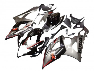 Carénage Moto Suzuki GSXR 1000 2005-2006 - Argent Noir Rouge