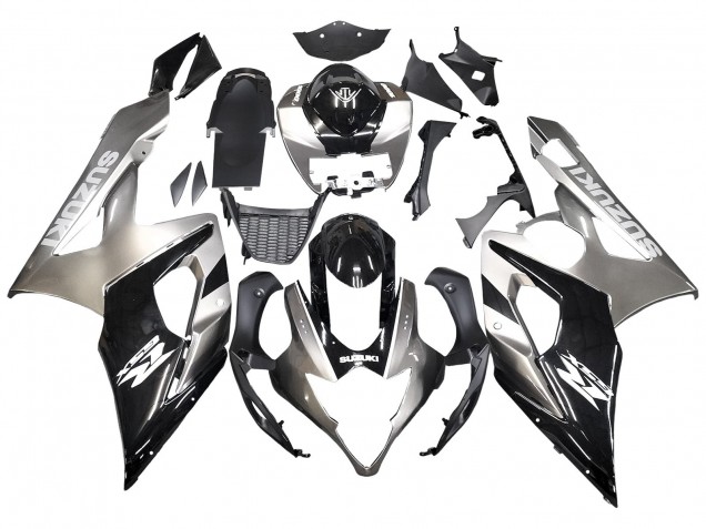 Carénages Moto Suzuki GSXR 1000 2005-2006 - Noir Brillant Gris