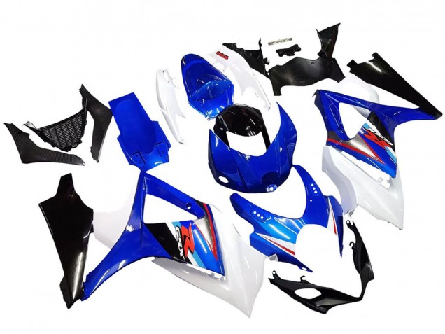 Carénages Moto Suzuki GSXR 1000 2007-2008 - Blanc Bleu Noir Rouge