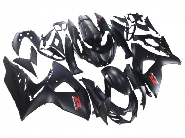 Carénages Moto Suzuki GSXR 1000 2007-2008 - Noir Mat Rouge Décalque