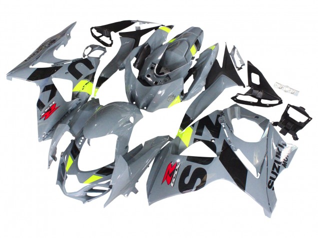 Carénages Moto Suzuki GSXR 1000 2009-2016 - Gris Jaune Néon Noir Motul