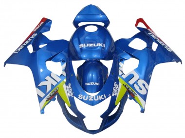 Carénages Moto Suzuki GSXR 600 / GSXR 750 2004-2005 - Bleu Vert Rouge Motul
