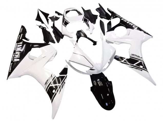 Carénages Moto Yamaha YZF 600 R6 2005 - Blanc Noir