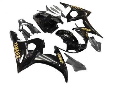 Carénages Moto Yamaha YZF 600 R6 2005 - Noir Or