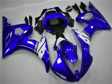 Carénages Moto Yamaha YZF 600 R6 2005 - Bleu Blanc