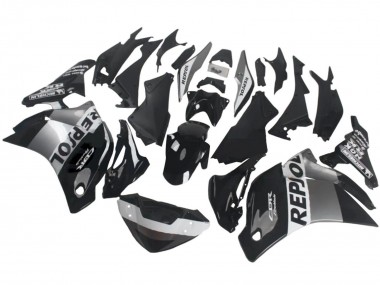Carénages Moto Honda CBR250RR 2011-2015 - Argent Blanc Noir Brillant Repsol