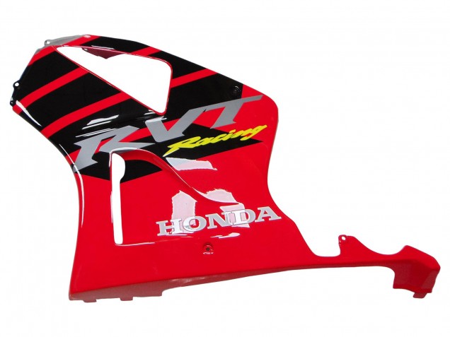 Carénages Moto Honda VTR1000 2000-2006 - Argent Rouge Noir Bande Courses