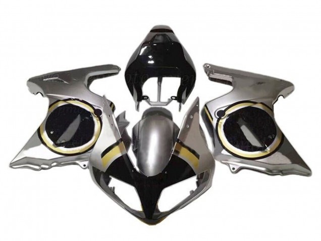 Carénages Moto Suzuki SV650 2003-2013 - Argent Noir Or