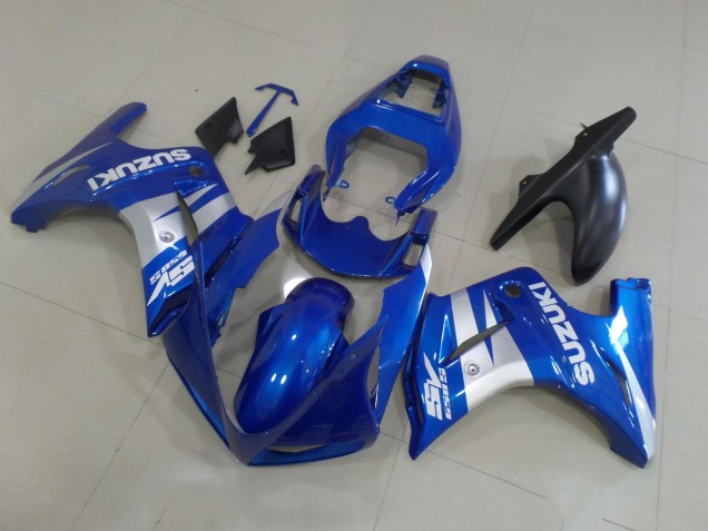 Carénages Moto Suzuki SV650 2003-2013 - Bleu Argent Blanc