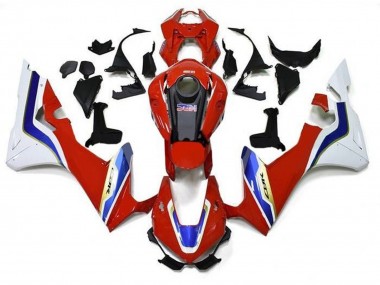Carénages Moto Honda CBR1000RR 2017-2023 - Blanc Rouge Bleu Or