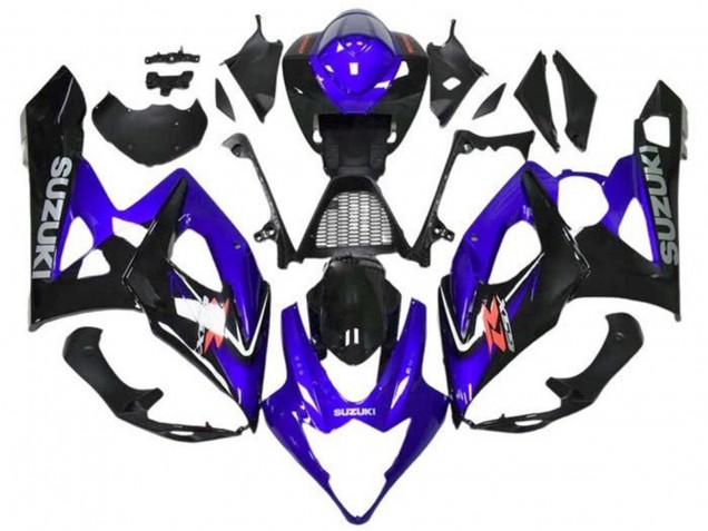 Carénages Moto Suzuki GSXR 1000 2005-2006 - Bleu Noir Gris