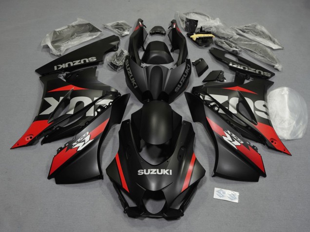 Carénages Moto Suzuki GSXR1000 2017-2024 - Noir Mat Rouge Gris Blanc