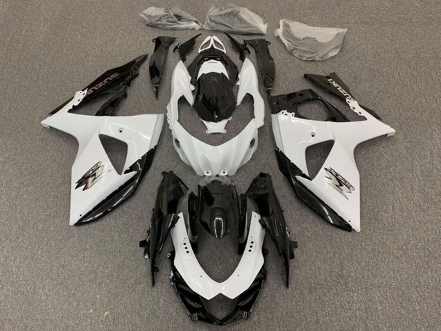 Carénage Moto Suzuki GSXR 1000 2009-2016 - Blanc Noir