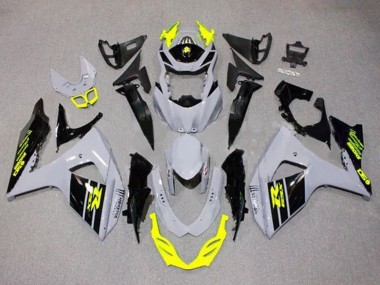 Carénages Moto Suzuki GSXR 1000 2009-2016 - Gris Jaune Néon Noir
