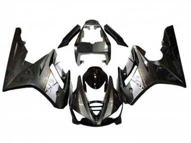 Carénages Moto Triumph Daytona 675 Triple 2009-2012 - Argent Noir Brillant