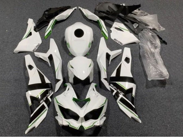 Carénages Moto Kawasaki ZX4R ZX-4RR 2019-2025 - Blanc Noir Vert