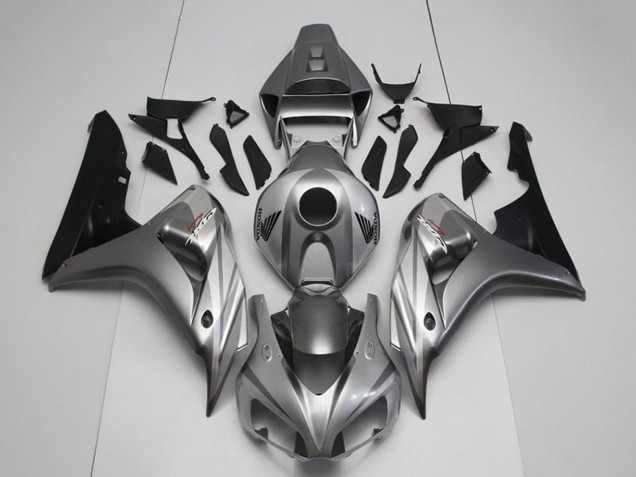 Kits Carénage Moto Honda CBR1000RR 2006-2007 - Argent Noir Brillant