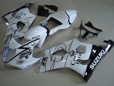 Carénages Moto Suzuki GSXR 1000 2003-2004 - Blanc Noir Corona