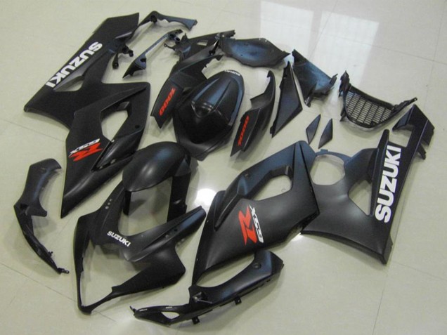 Carénages Moto Suzuki GSXR 1000 2005-2006 - Noir Mat Blanc Rouge