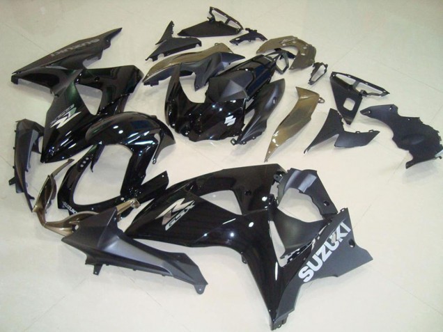 Carénages Moto Suzuki GSXR 1000 2009-2016 - Noir Brillant Noir Mat OEM Style