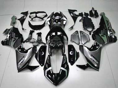 Carénages Moto Honda CBR1000RR 2017-2023 - Argent Noir Brillant HRC