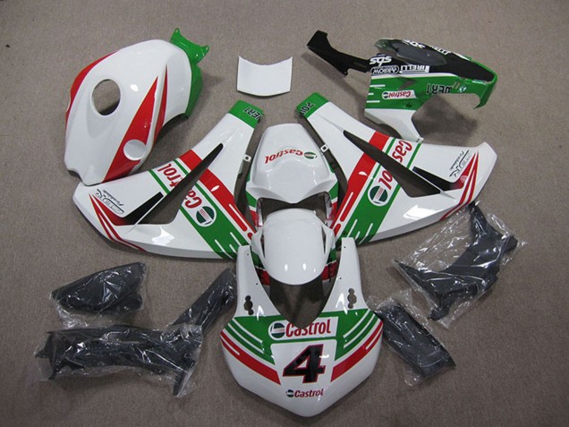 Carénages Moto Honda CBR1000RR 2008-2011 - Blanc Rouge Vert Castrol 4