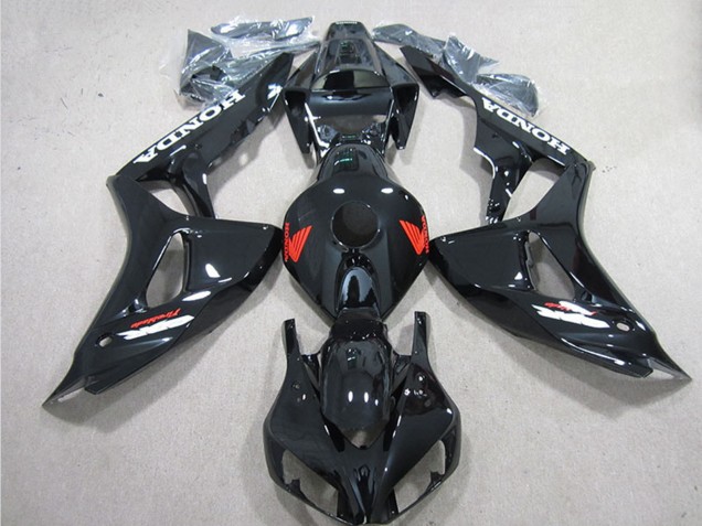 Carénages Moto Honda CBR1000RR 2006-2007 - Noir Brillant Rouge