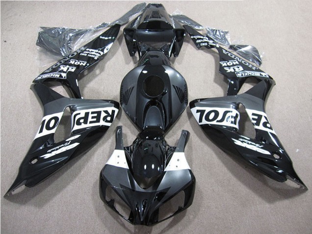 Carénages Moto Honda CBR1000RR 2006-2007 - Noir Brillant Gris Blanc Repsol