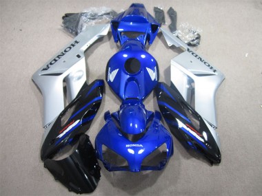 Carénage Moto Honda CBR1000RR 2004-2005 - Argent Bleu Noir Brillant